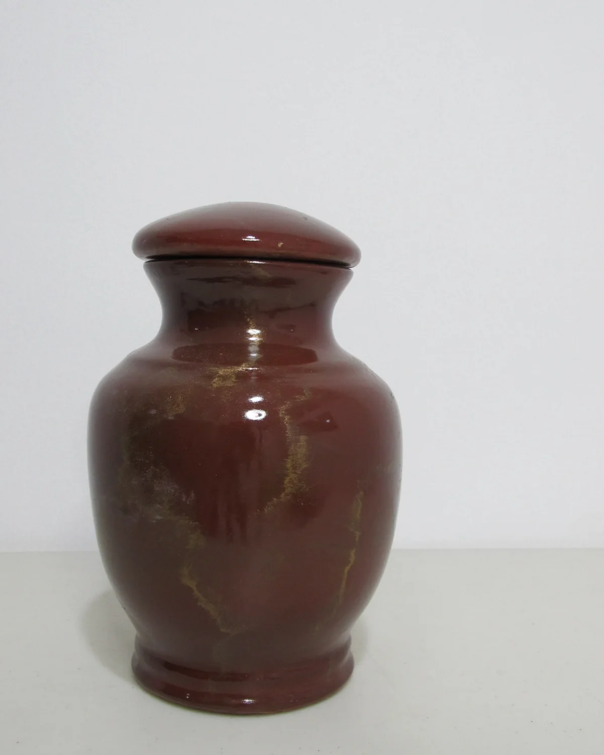 Gold Dust Brown Java Style Clay Urn