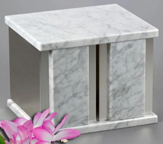 AEternitas 7 Bianco Carrera Marble Companion Urn 2