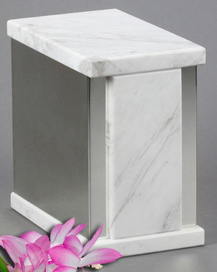 AEternitas 7 White Marble Urn 2