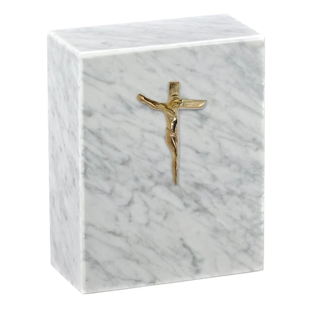 AEternitas White Marble Urn 2