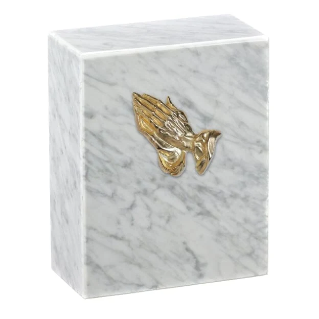 AEternitas White Marble Urn 3