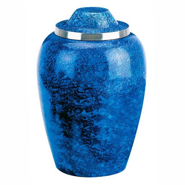 Alloy Adult Urn Cobalt Blue Plumb