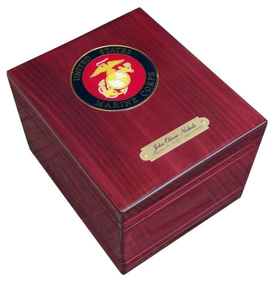 Appreciation Patriotic Wood Urn Large Applique