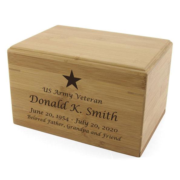 Bamboo Box Patriotic Urn 2