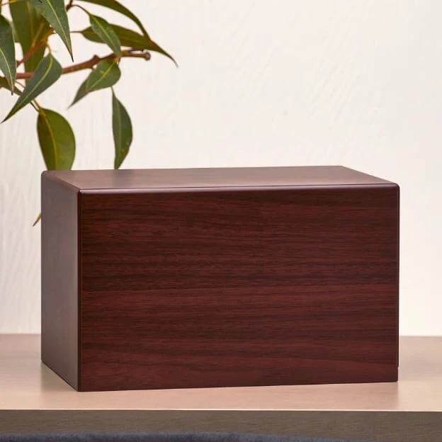Box Urn in Cherry