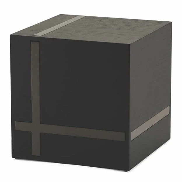 Bristol Ebony/Gloss Gray Adult Urn