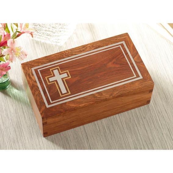 Cross Rosewood Urn