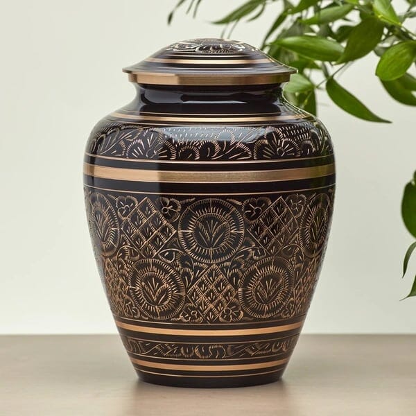 Elite Radiance Solid Brass Urn 2