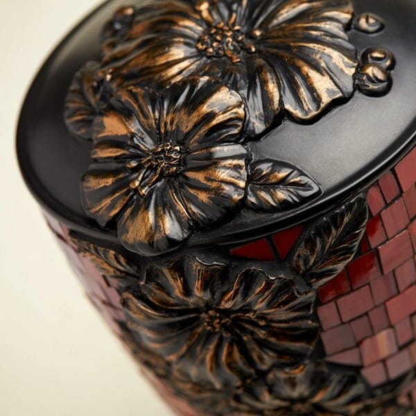 Floral Mosaic Hibiscus Adult Urn 4