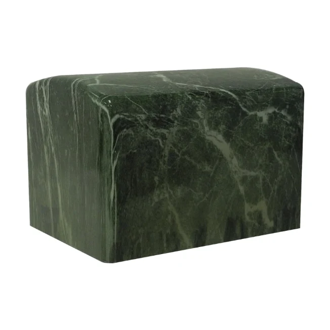 Forest Green Cultured Marble Adult Urn