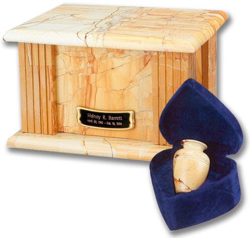 Genuine Teakwood Marble Urn