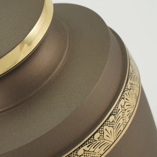 Grecian Rustic Bronze Solid Brass Cremation Urn 3