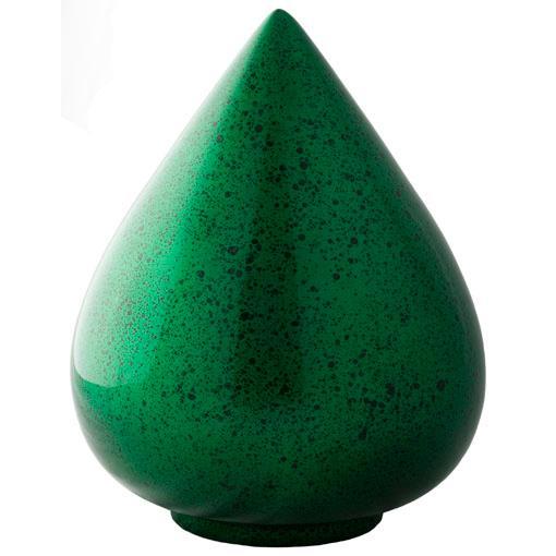 Green Hand Painted Urn
