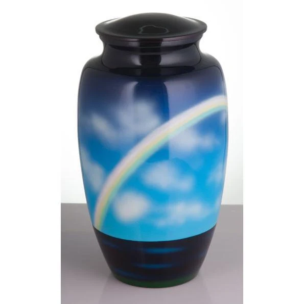 Hand Painted Rainbow Adult Urn
