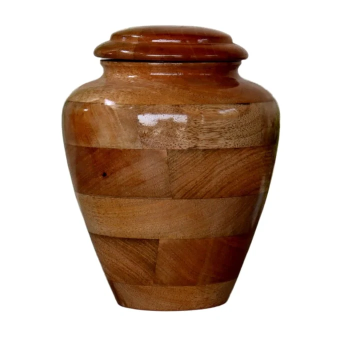 Hand Turned Cremation Urn in Wood 3