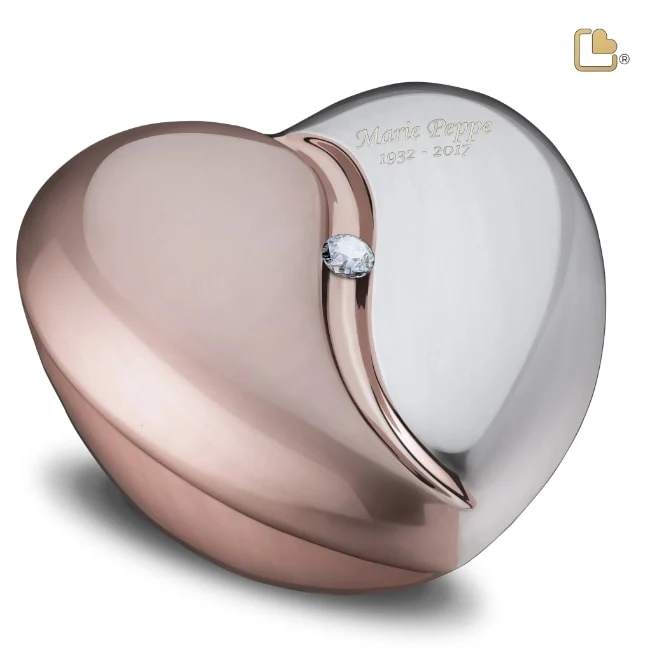 HeartFelt Adult Urn w/Crystal 8