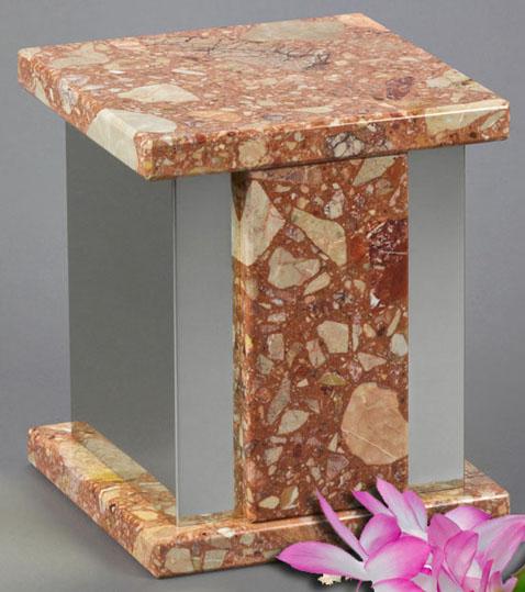 Infinita Rust Marble Urn 2