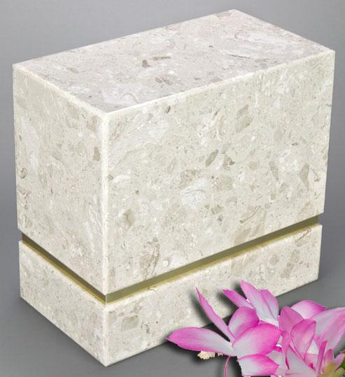 La Nostra Beige Marble Companion Urn