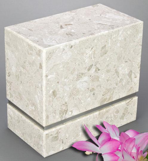 La Nostra Beige Marble Companion Urn 2