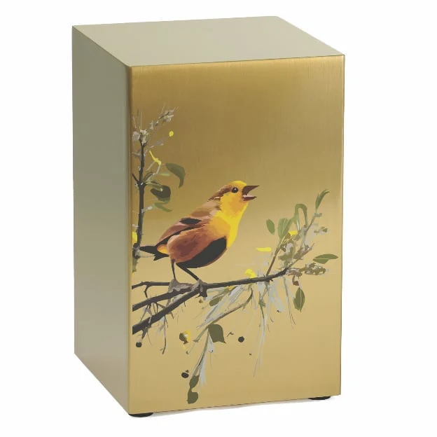 Life Canvas Birds Bronze, Companion Urn Left Side