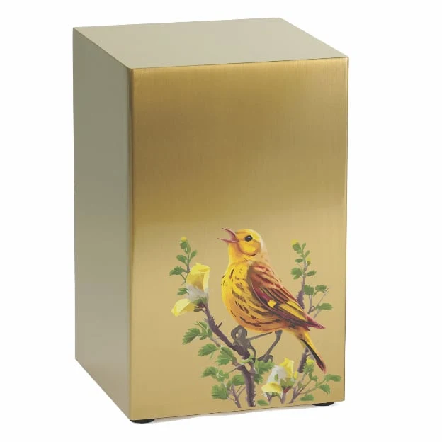 Life Canvas Birds Bronze, Companion Urn Right Side