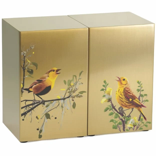 Life Canvas Birds Bronze, Companion Urn Right Side 4