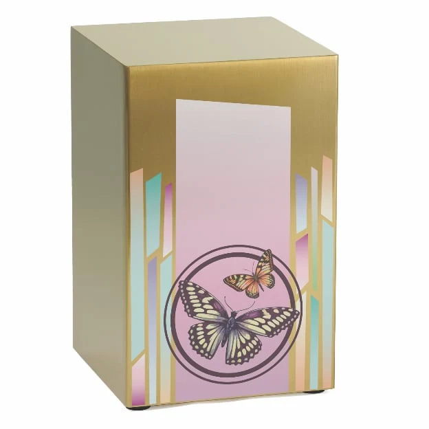 Life Canvas Butterflies Bronze, Full Size Urn