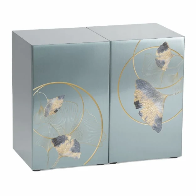 Life Canvas Ginkgo Pewter, Companion Urn Left Side 4