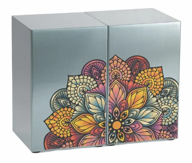 Life Canvas Mandala Pewter, Companion Urn Right Side 4