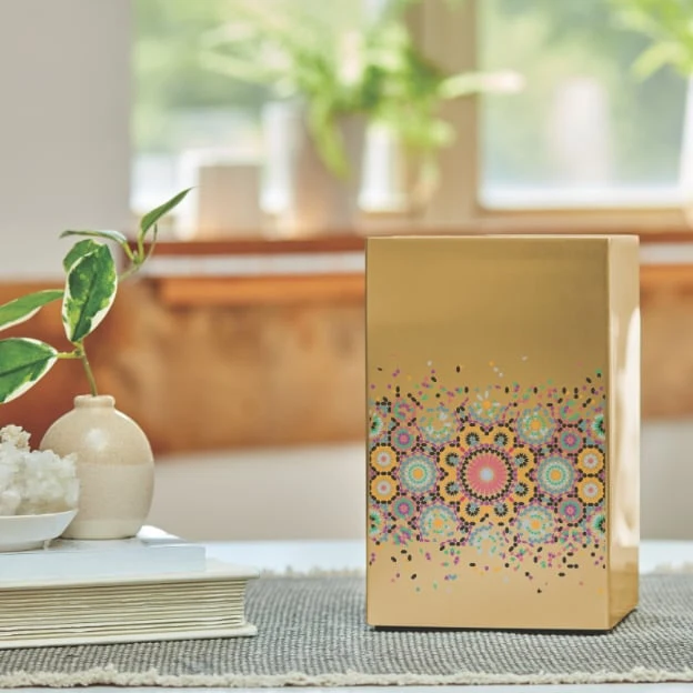 Life Canvas Mosaic Bronze, Full Size Urn 3