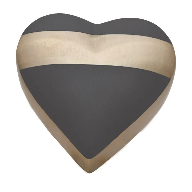 Luxa Stone Brass Heart Keepsake