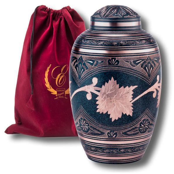 Marble Patina Urn Solid Brass Urn