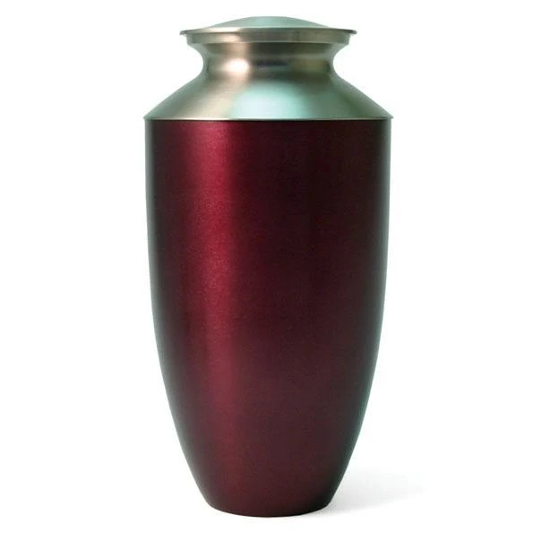Monterey Ruby Aluminun and Brass Urn