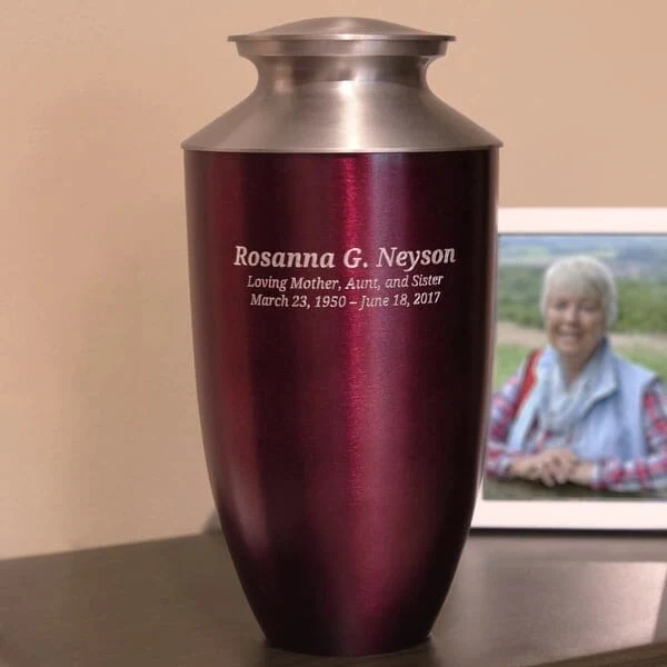 Monterey Ruby Aluminun and Brass Urn 3