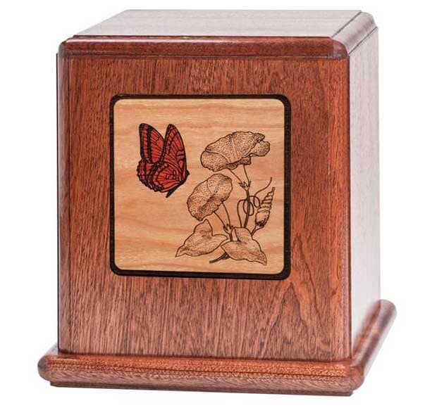Mosaic Adult Wood Urn 4