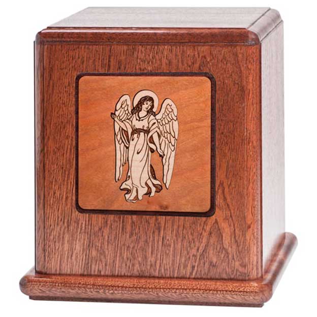 Mosaic Adult Wood Urn 9
