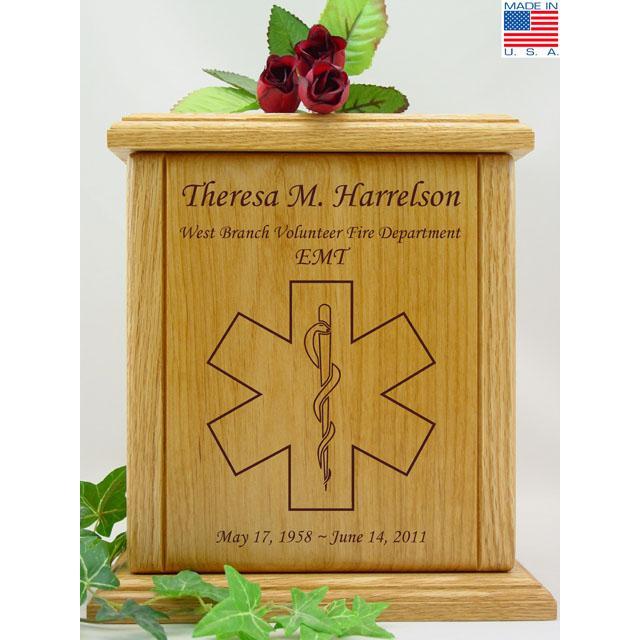 Paramedic Wood Urn