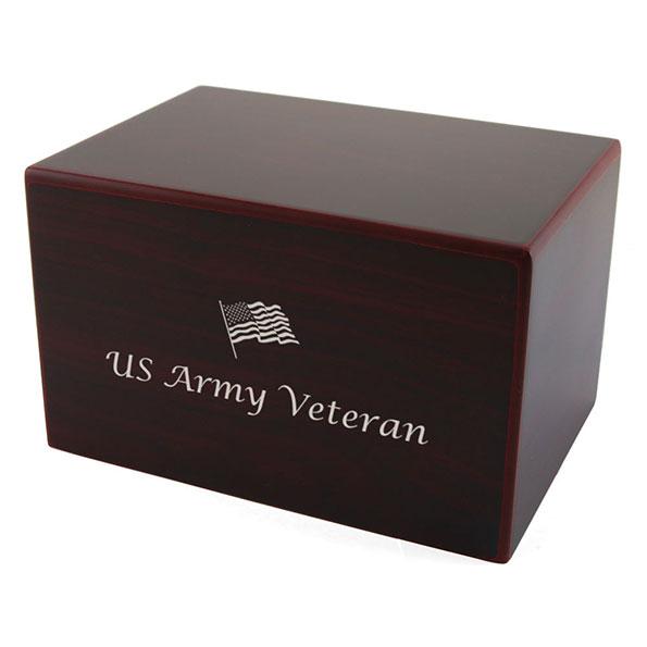 Patriotic Box Urn in Cherry