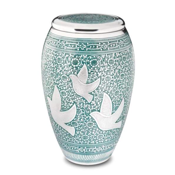 Returning Home Solid Brass Urn 3