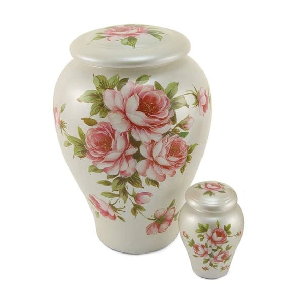 Rose Bouquet Ceramic Urn 4