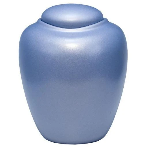 Sand and Gelatin Urn Oceane, Aqua Blue