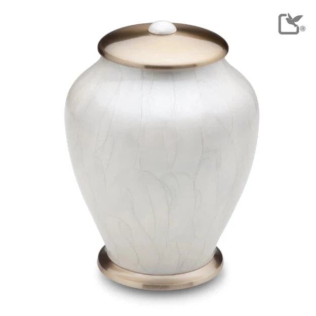 Simplicity Solid Brass Pearl Urn