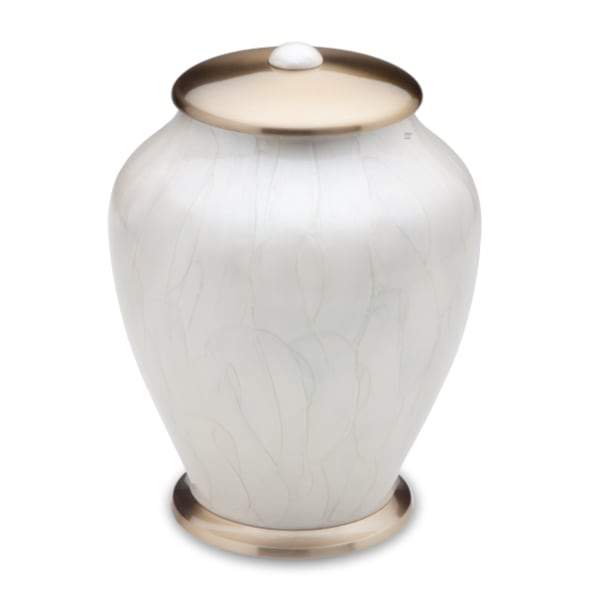 Simplicity Solid Brass Pearl Urn 2