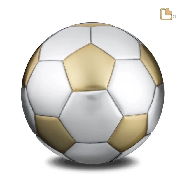 Soccer Adult Brass Urn 3