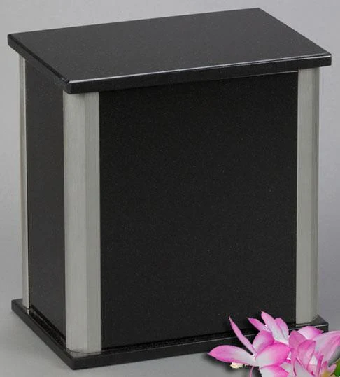 Solitude Black Granite Urn 2