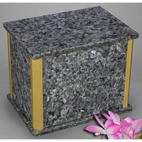 Solitude Blue Pearl Granite Companion Urn