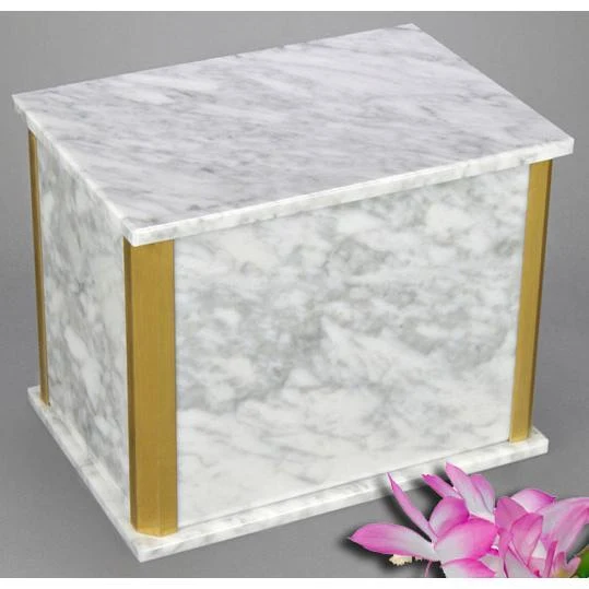 Solitude White Marble Companion Urn