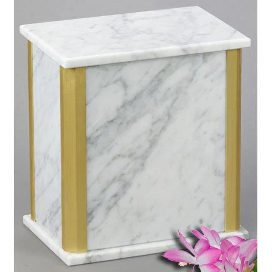 Solitude White Marble Urn