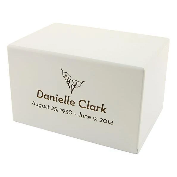 Somerset White Horizontal Adult Urn
