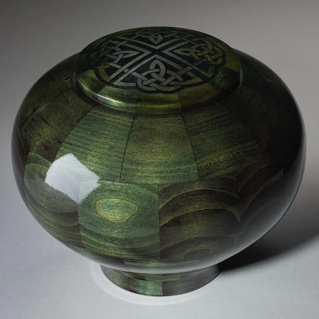 Steve Shannon Wood Celtic Knot Adult Urn